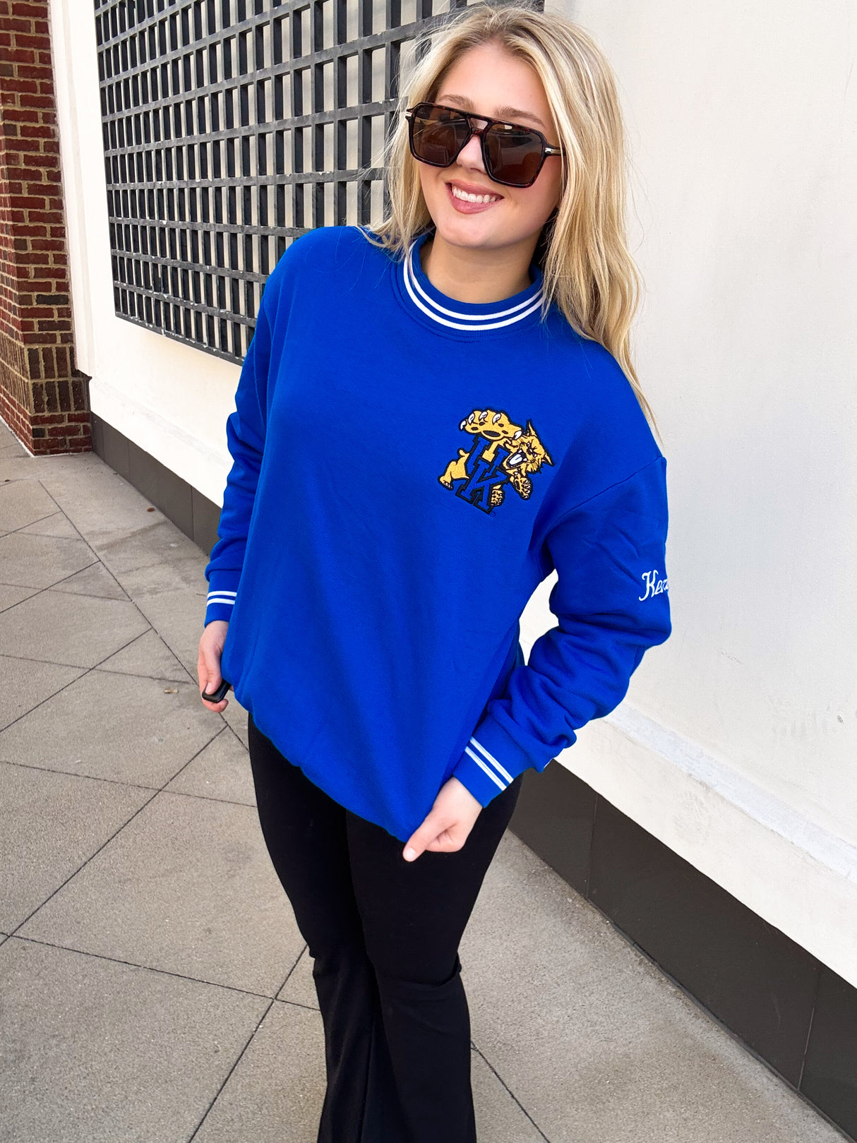 Kentucky Wildcats Vintage Tri-Stripe Crewneck