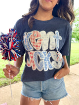 Coquette Patriotic Kentucky T-Shirt