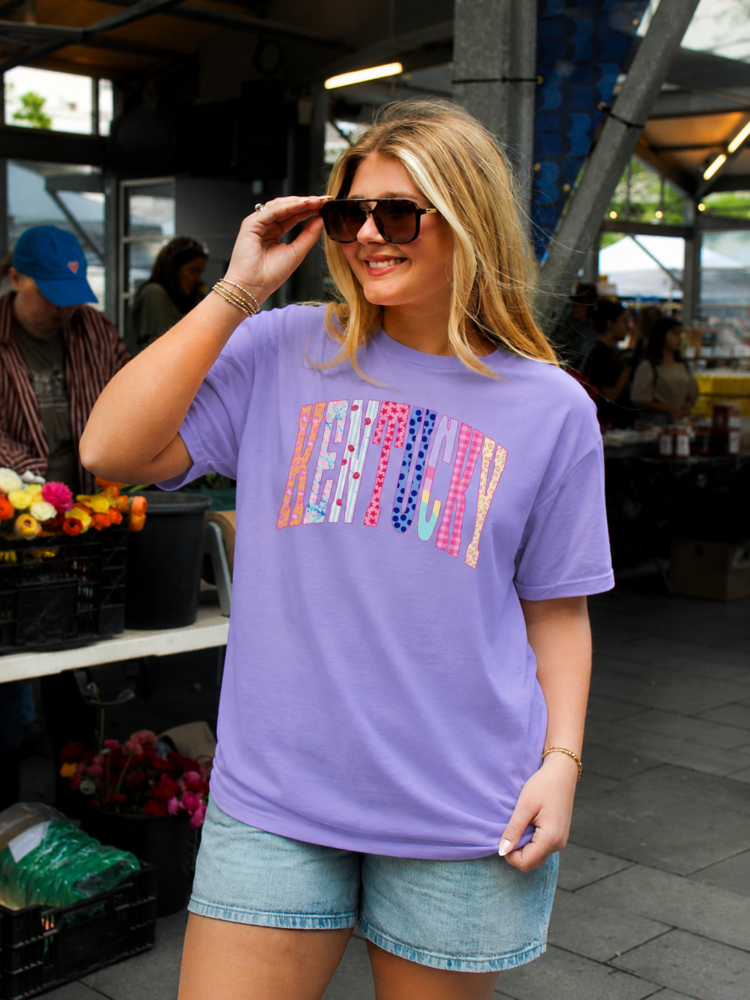 Kentucky Preppy Pattern Arch T-Shirt