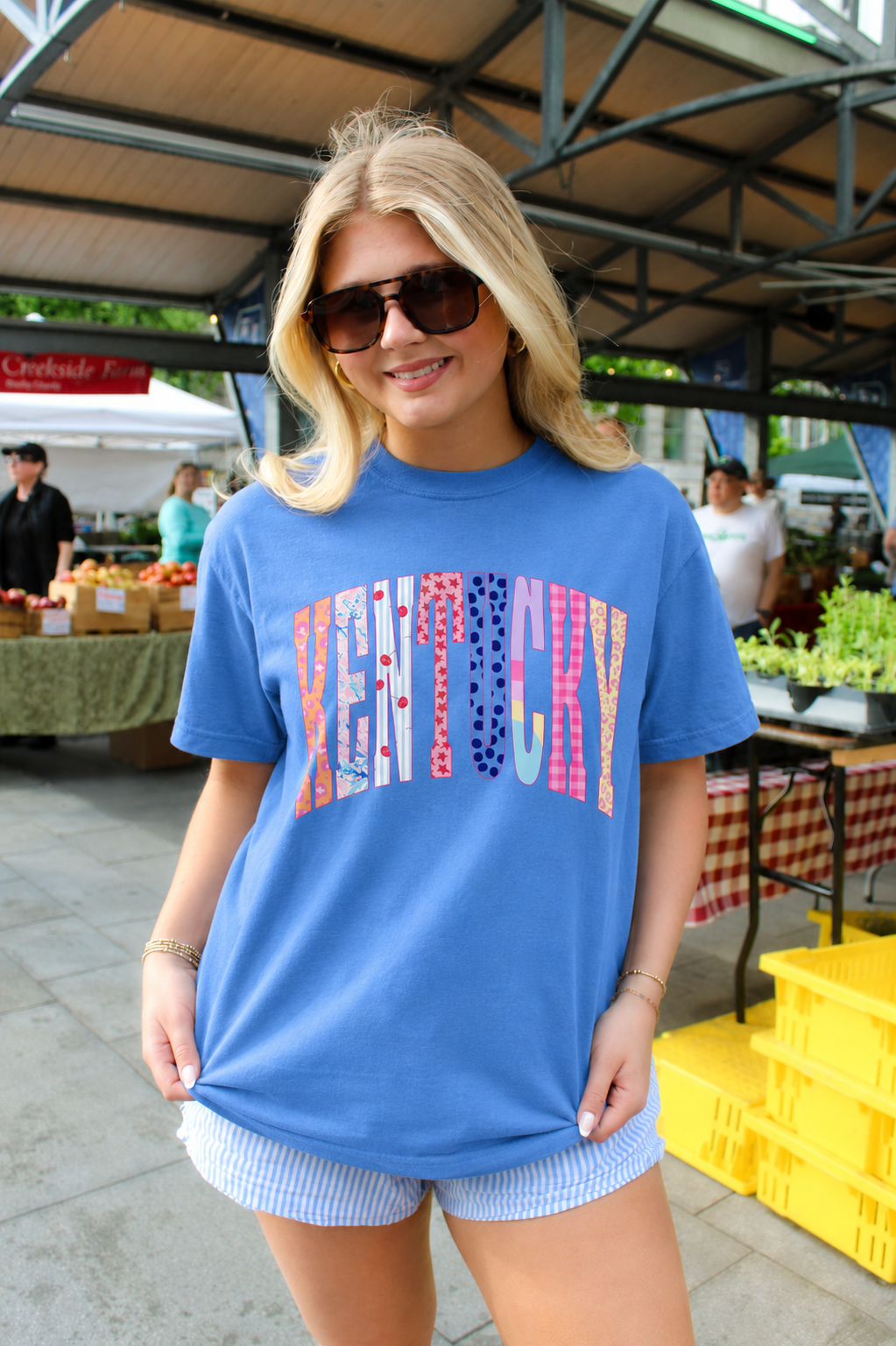 Kentucky Preppy Pattern Arch T-Shirt
