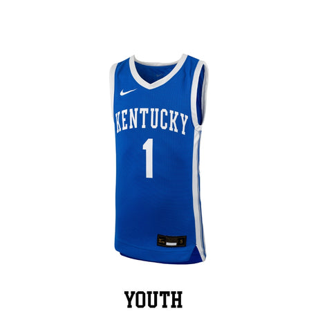 Kentucky Nike Youth Replica Game Royal Basketball Jersey