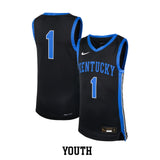 Kentucky Nike Youth Replica Black Basketball Jersey – Kentucky Branded