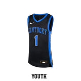 Kentucky Nike Youth Replica Black Basketball Jersey