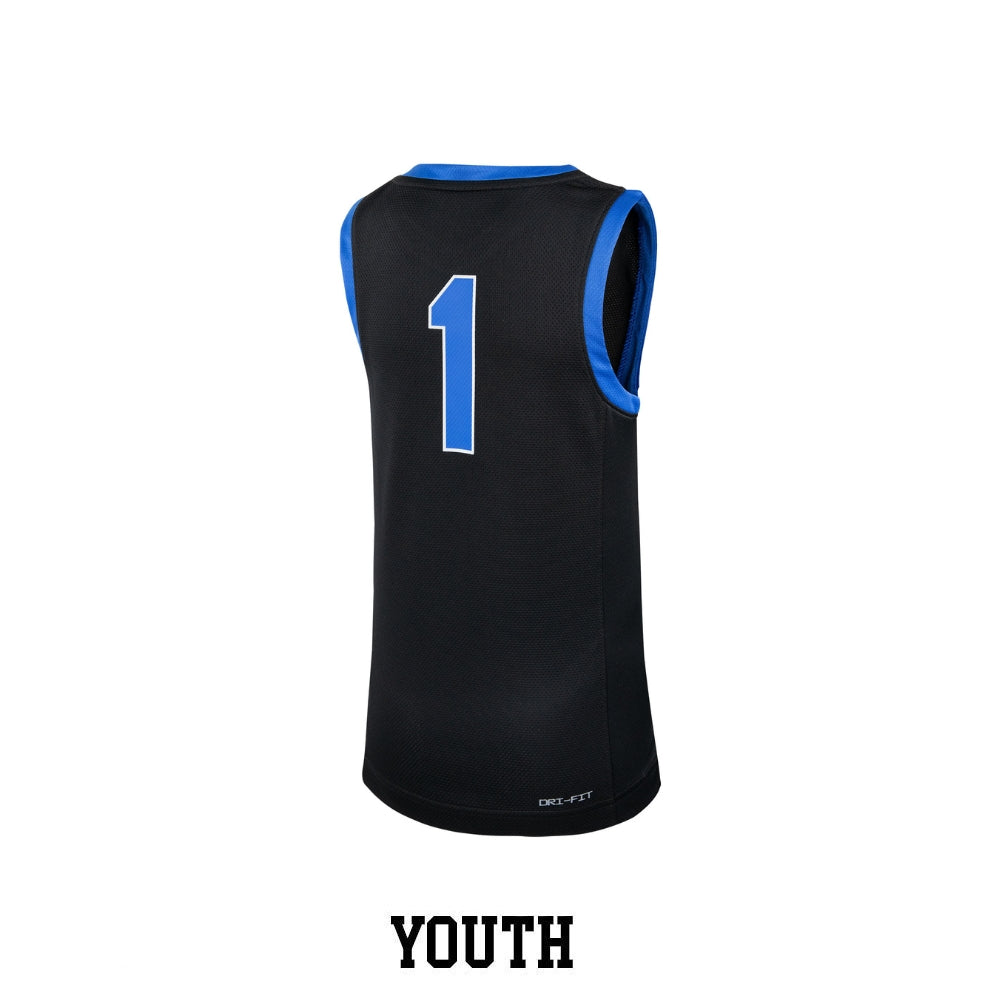 Kentucky Nike Youth Replica Black Basketball Jersey