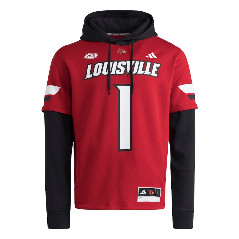 Adidas Louisville Cardinals Jersey Hoodie