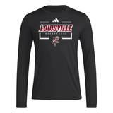 Adidas Louisville Cardinals Dunking Bird Pregame Long Sleeve Shirt