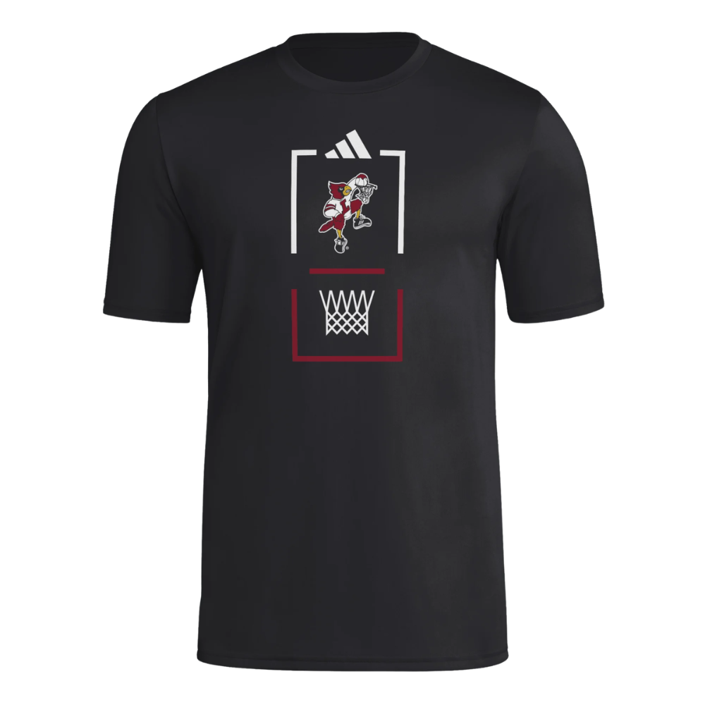 Adidas Louisville Cardinals Dunking Bird Pregame T-Shirt