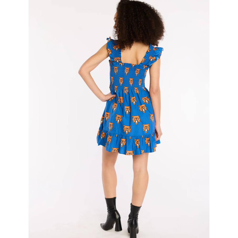 Kentucky Wildcat Poplin Smocked Dress