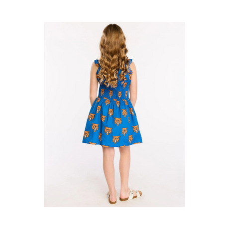 Kentucky Wildcat Poplin Girls Smocked Dress