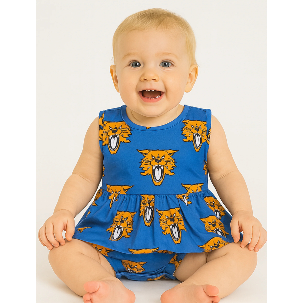 Kentucky Wildcat Infant Poplin Onesie Dress