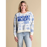Kentucky Wildcats Team Toile Pullover Crewneck