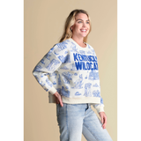 Kentucky Wildcats Team Toile Pullover Crewneck