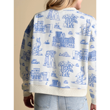 Kentucky Wildcats Team Toile Pullover Crewneck