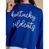 Kentucky Wildcats Script Embroidered Mock Neck Sweater