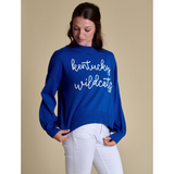 Kentucky Wildcats Script Embroidered Mock Neck Sweater