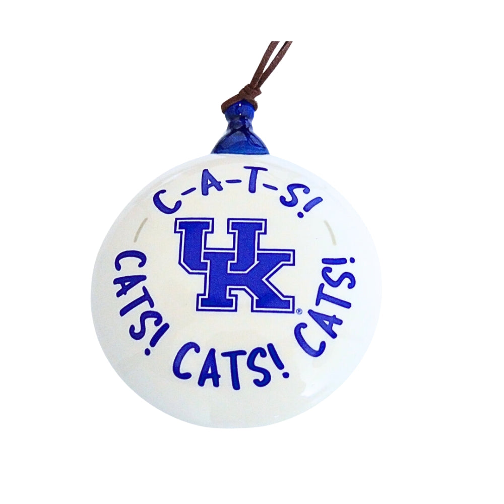 UK CATS Logo Ceramic Puff Ornament