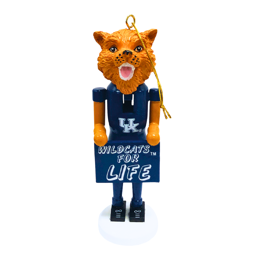 6" Kentucky Wildcats for Life Nutcracker Ornament