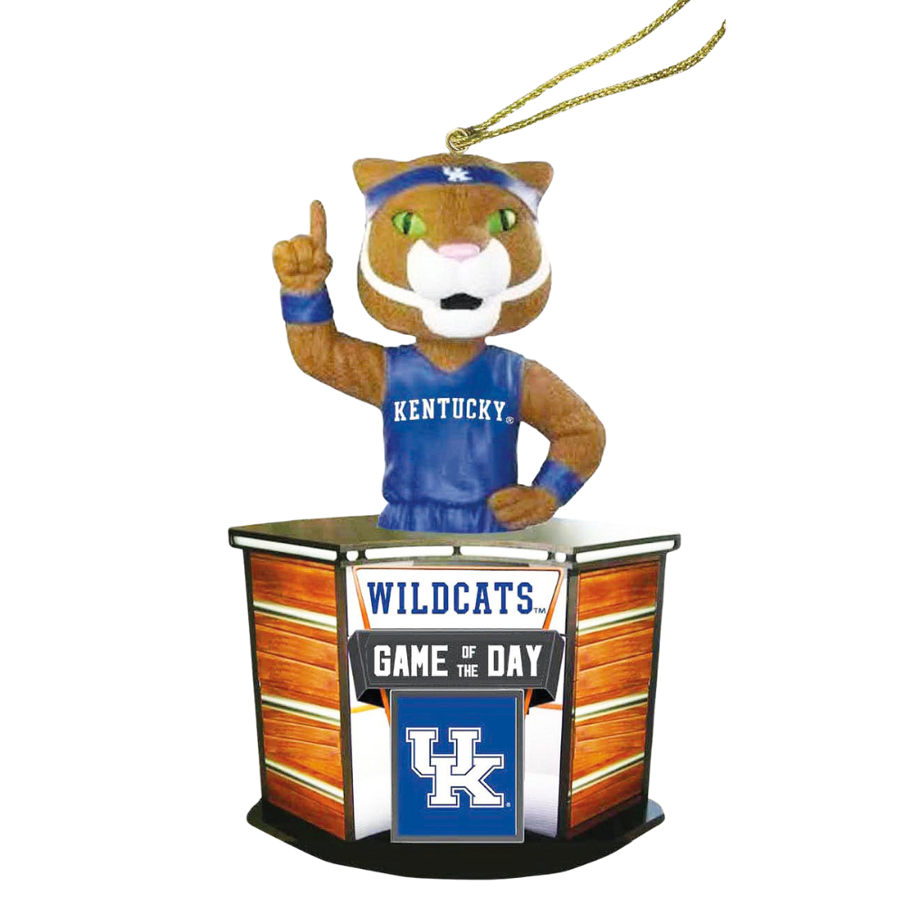 4" Kentucky Wildcats Game of the Day Ornament