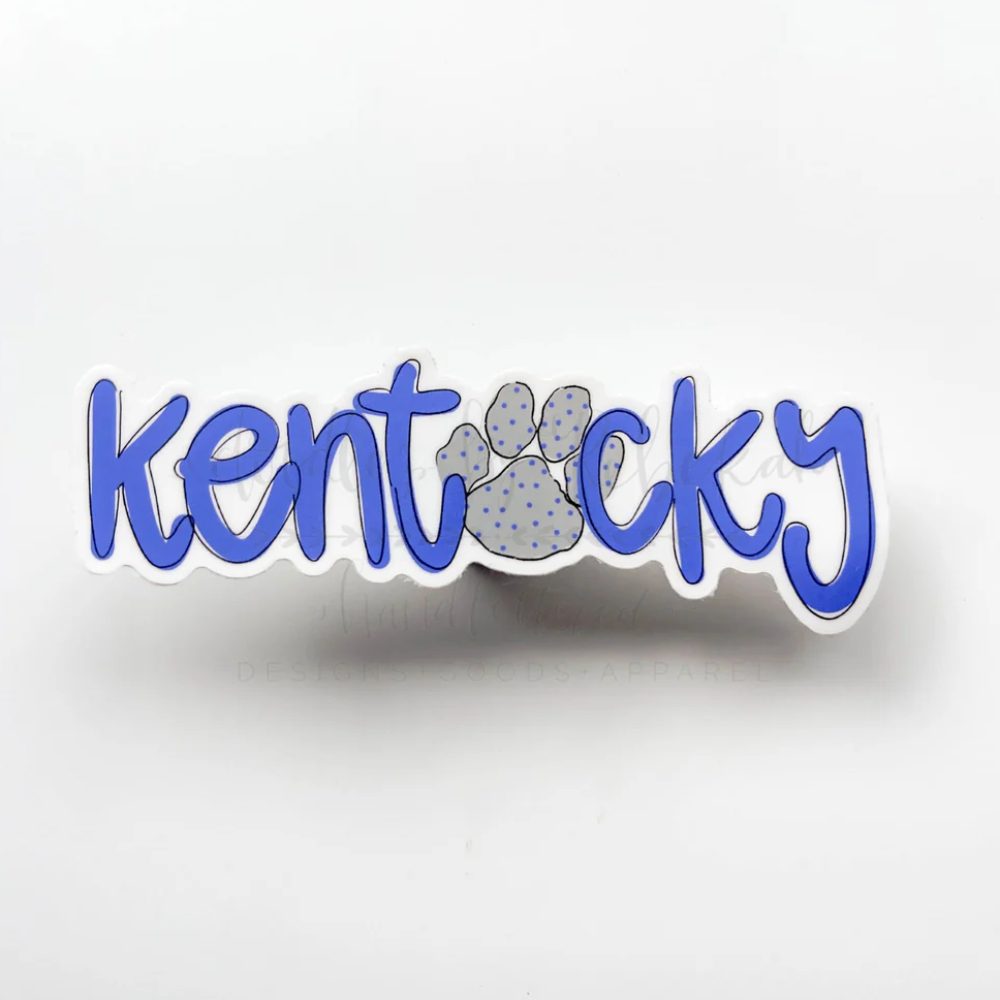 Kentucky Paw Sticker