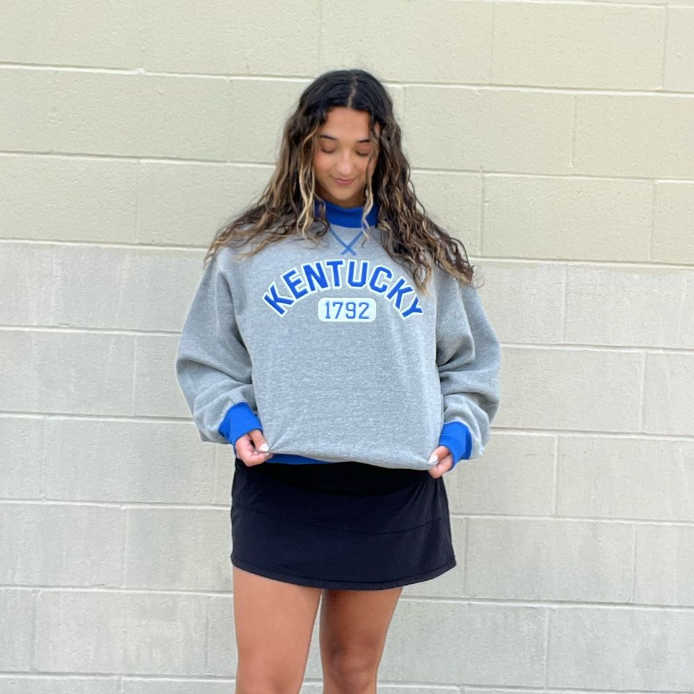 Kentucky Fleece Mock Neck Crewneck