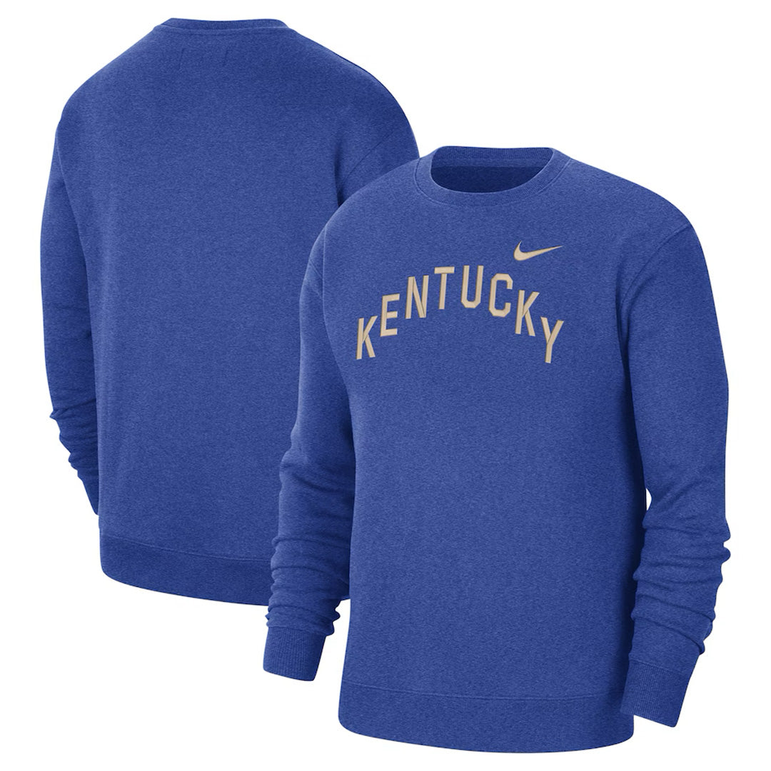 Kentucky Wildcats Nike Campus Royal Pullover Crewneck Sweatshirt