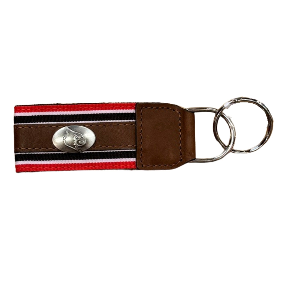 Louisville Embossed Gross Grain Keychain