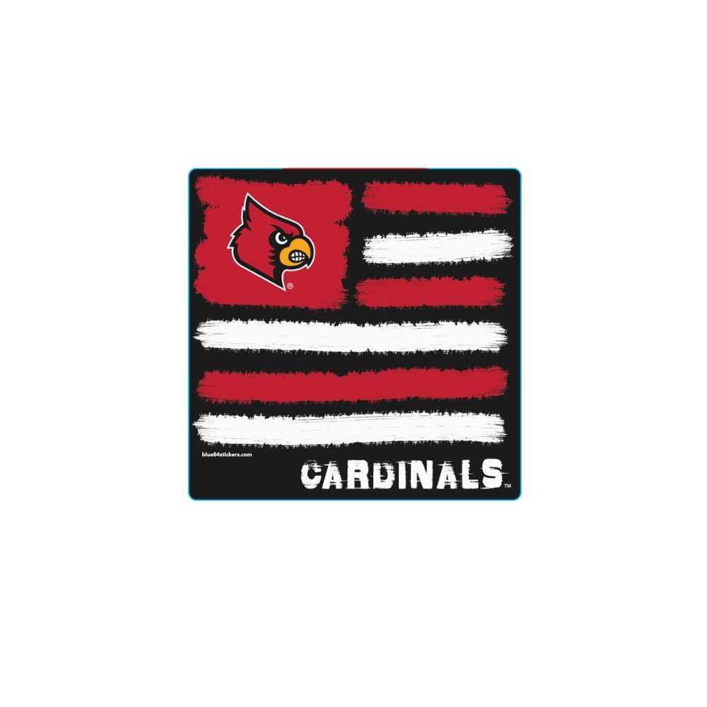 Cardinals Mascot Flag Sticker