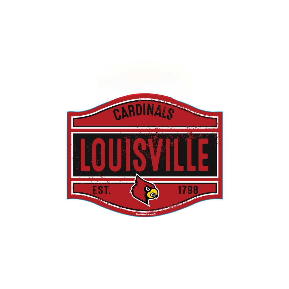 Louisville Cardinals Est. Sticker