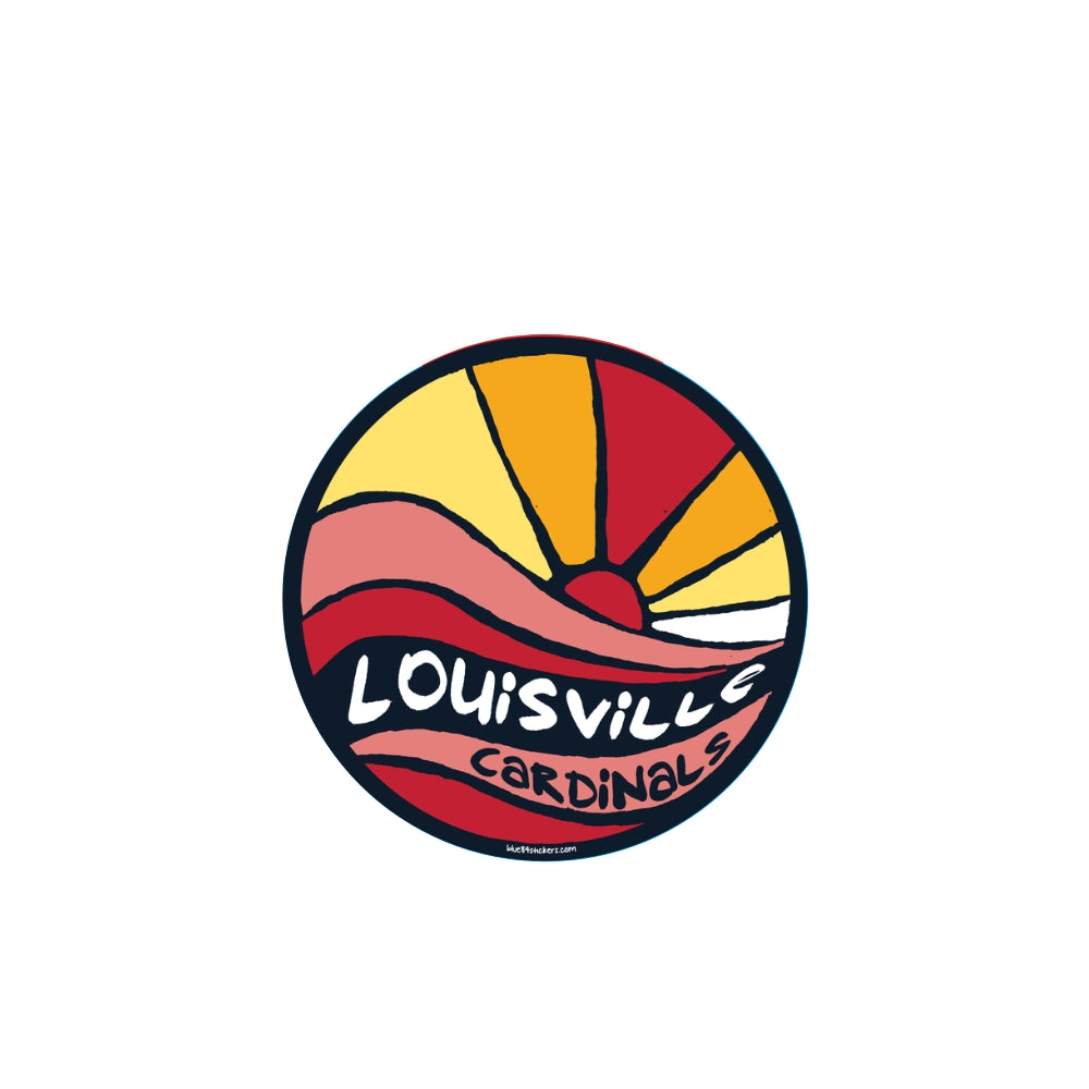 Sunset Louisville Cardinals Sticker