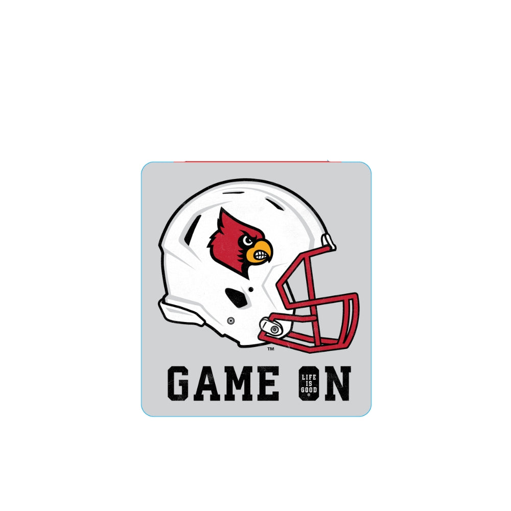 Game On Louisville Cardinals Football Helmet Sticker