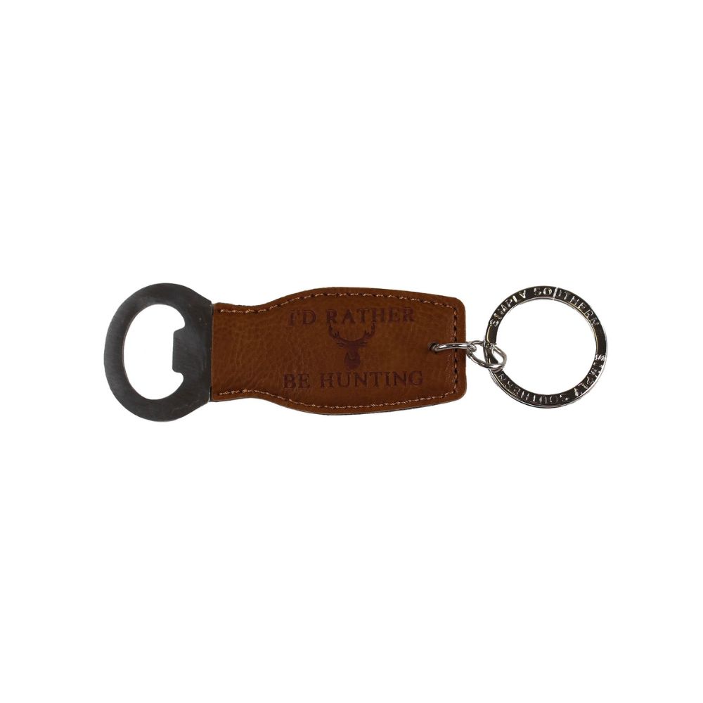 ThisWear Best Uncle Ever Leatherette Bottle Opener Keychain - Father's Day & Birthday Gift, Brown, 4.25x1.5 Inch
