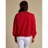 Louisville Cardinals Script Embroidered Mock Neck Sweater