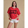 Louisville Cardinals Glitter Script Boxy T-Shirt