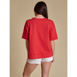 Louisville Cardinals Glitter Script Boxy T-Shirt