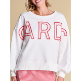 Cards All-Star Distressed Beaded Pullover