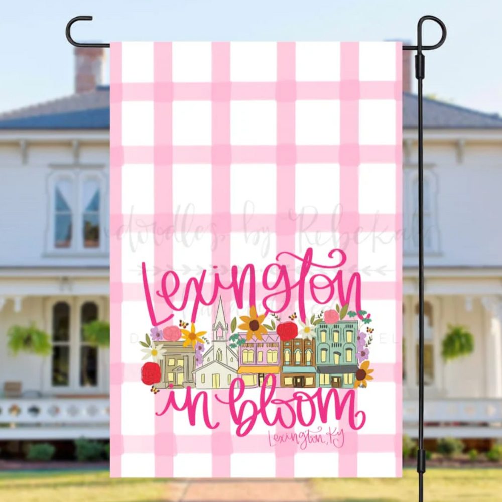 Lexington in Bloom Garden Flag