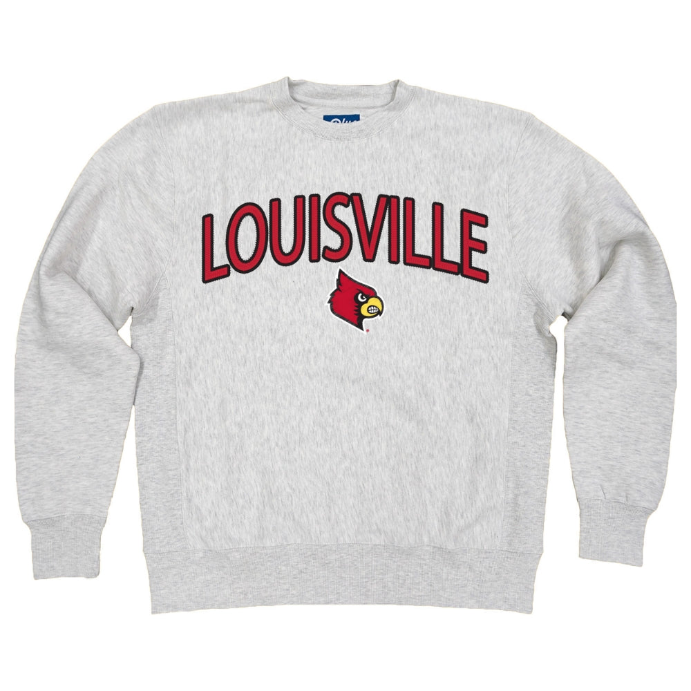 Louisville Cardinal Crossgrain Crewneck