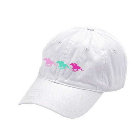 Horse Embroidery White Hat