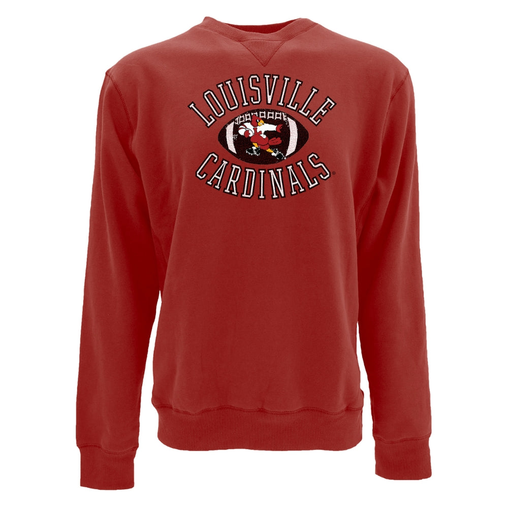 Cardinals Heisman Bird Sanded Fleece Crewneck