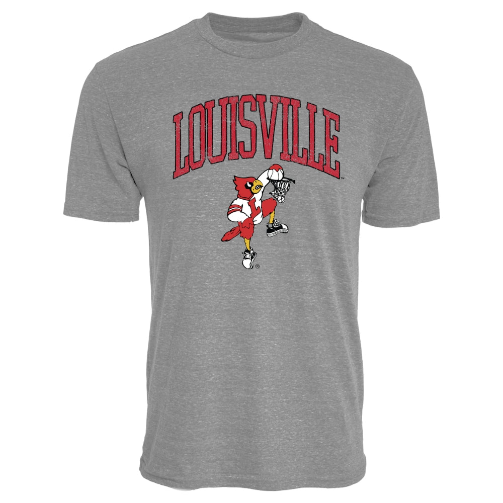 Louisville Dunking Cardinal Bird T-Shirt