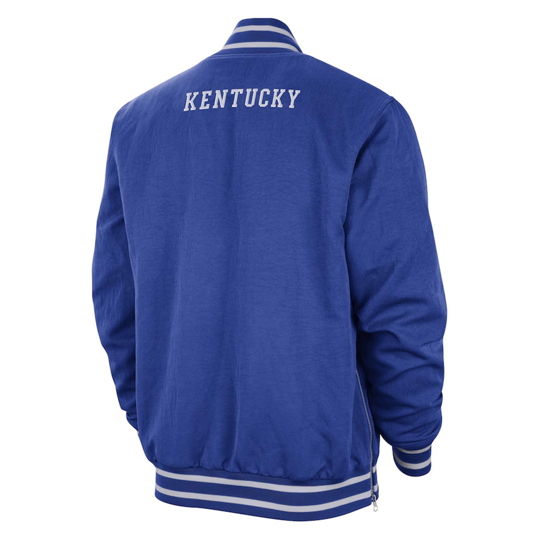 Men's Nike Royal Kentucky Wildcats Full-Zip Bomber Jacket