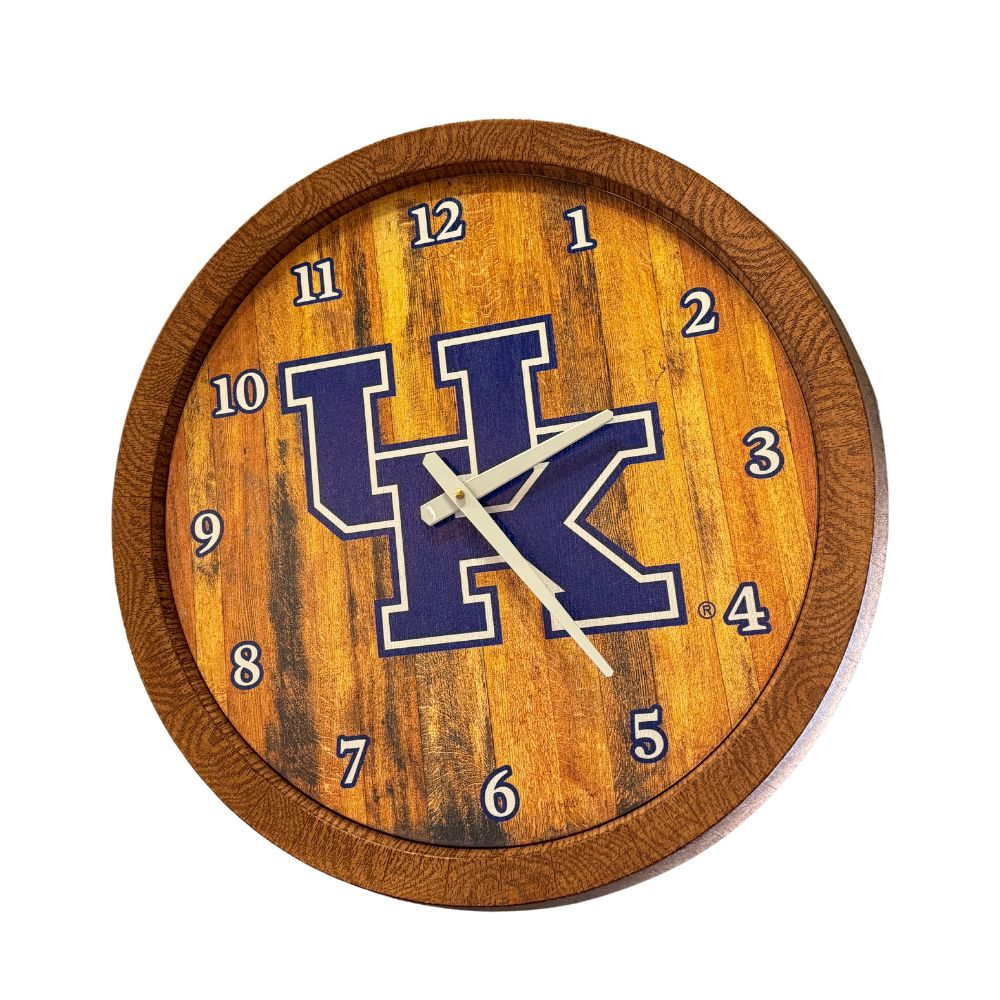 Kentucky Wildcats Barrel Clock