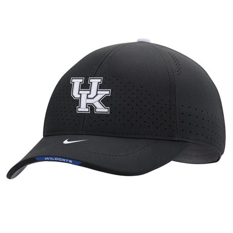 Black Nike Kentucky Wildcats 2021 Sideline Legacy91 Performance Adjustable Hat