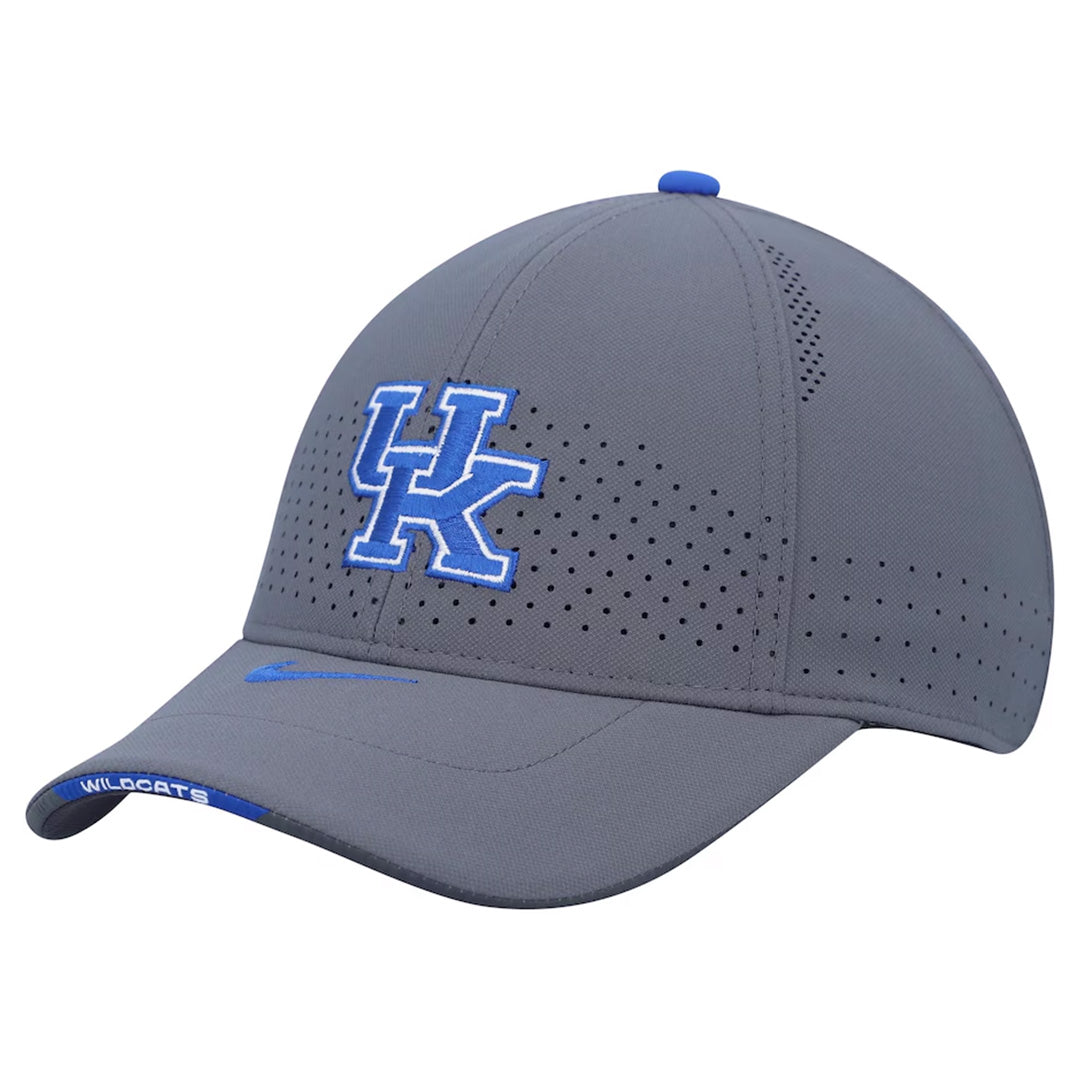 Gray Nike Kentucky Wildcats 2021 Sideline Legacy91 Performance Adjustable Hat