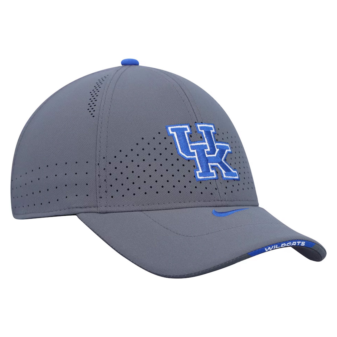 Gray Nike Kentucky Wildcats 2021 Sideline Legacy91 Performance Adjustable Hat