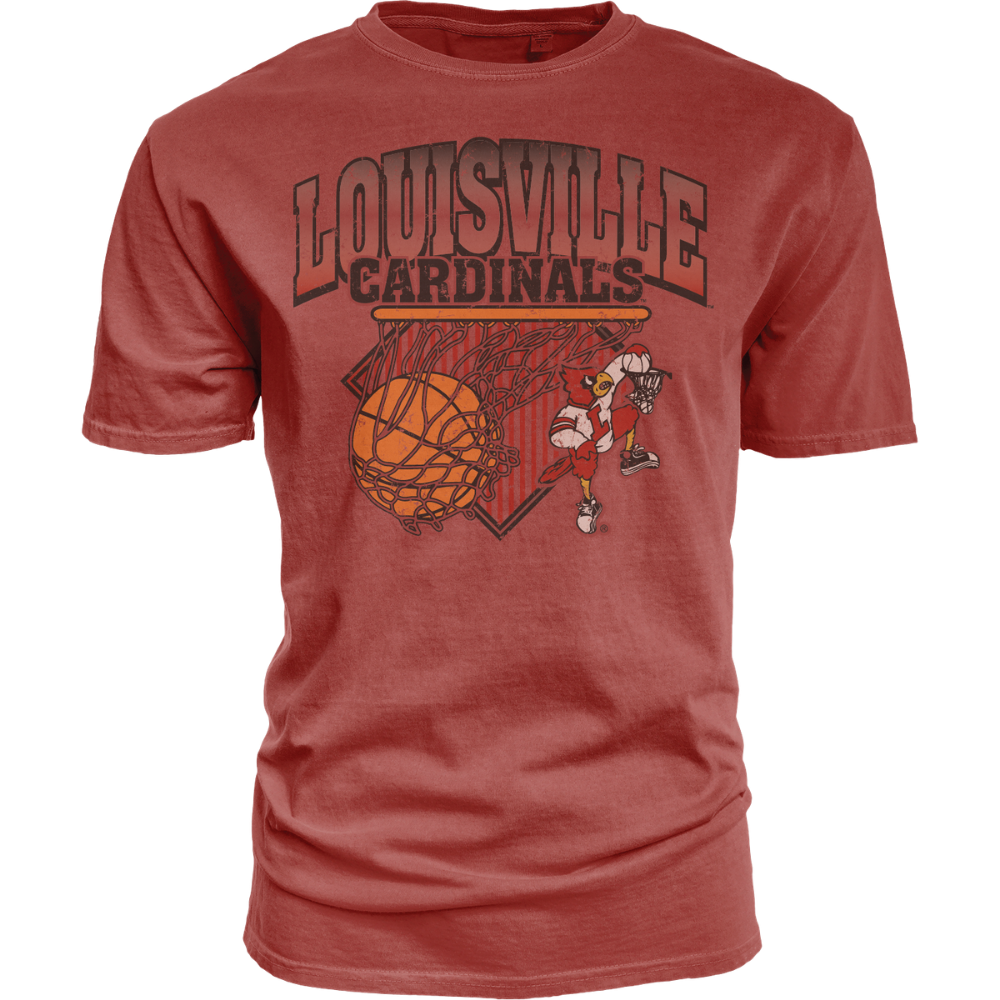 Louisville Cardinals Dunking Bird Swish T-Shirt