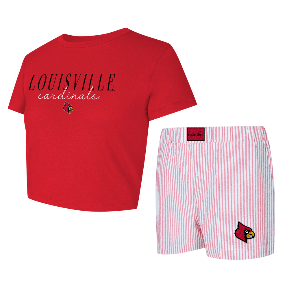 Louisville Cardinals Seersucker Shorts Set
