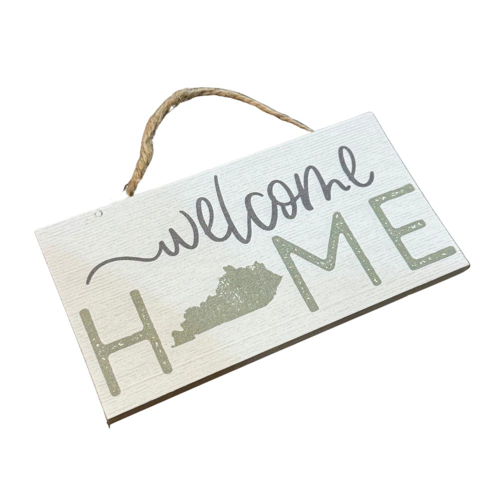 KY Welcome Home Hanging Sign