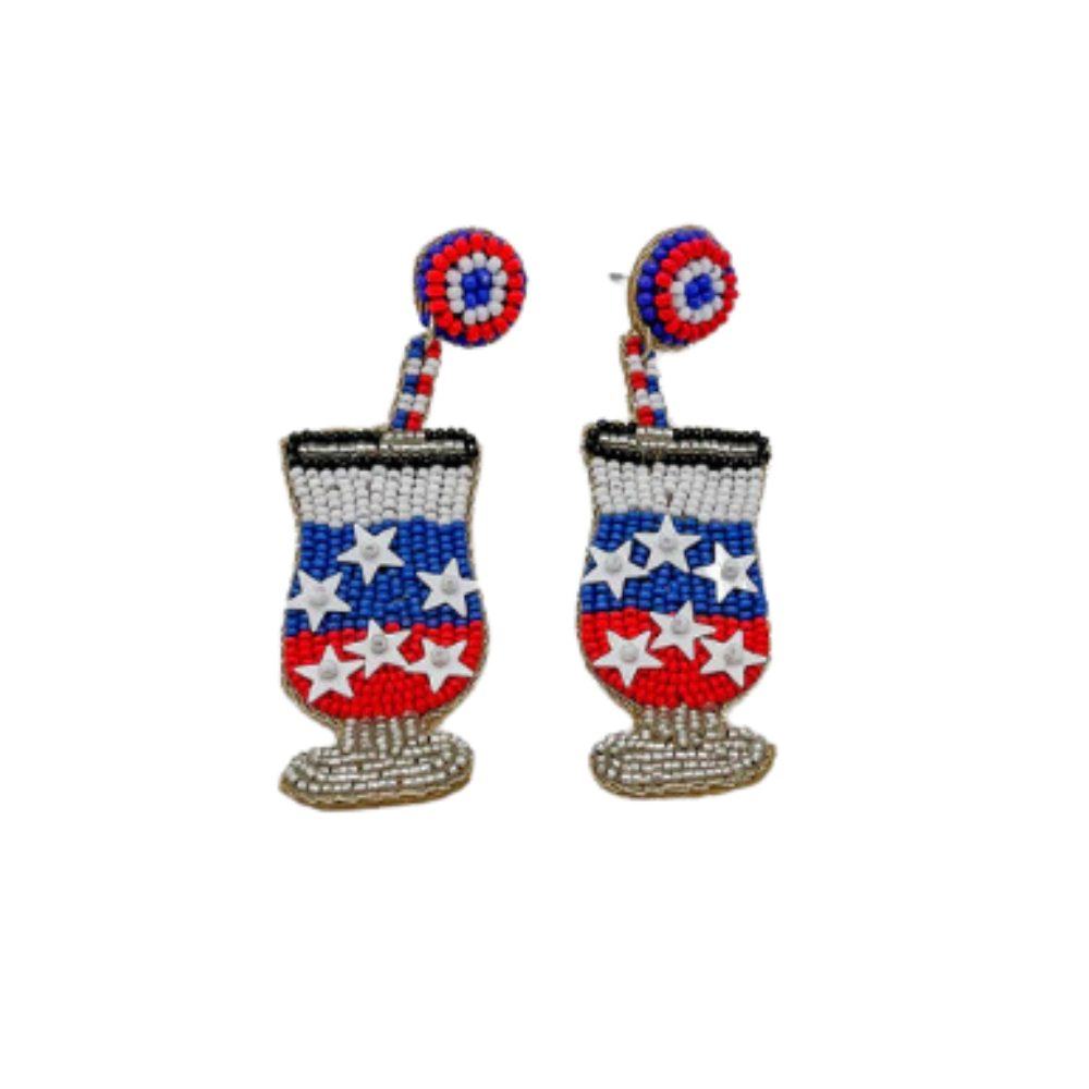 Patriotic Cocktail Earrings