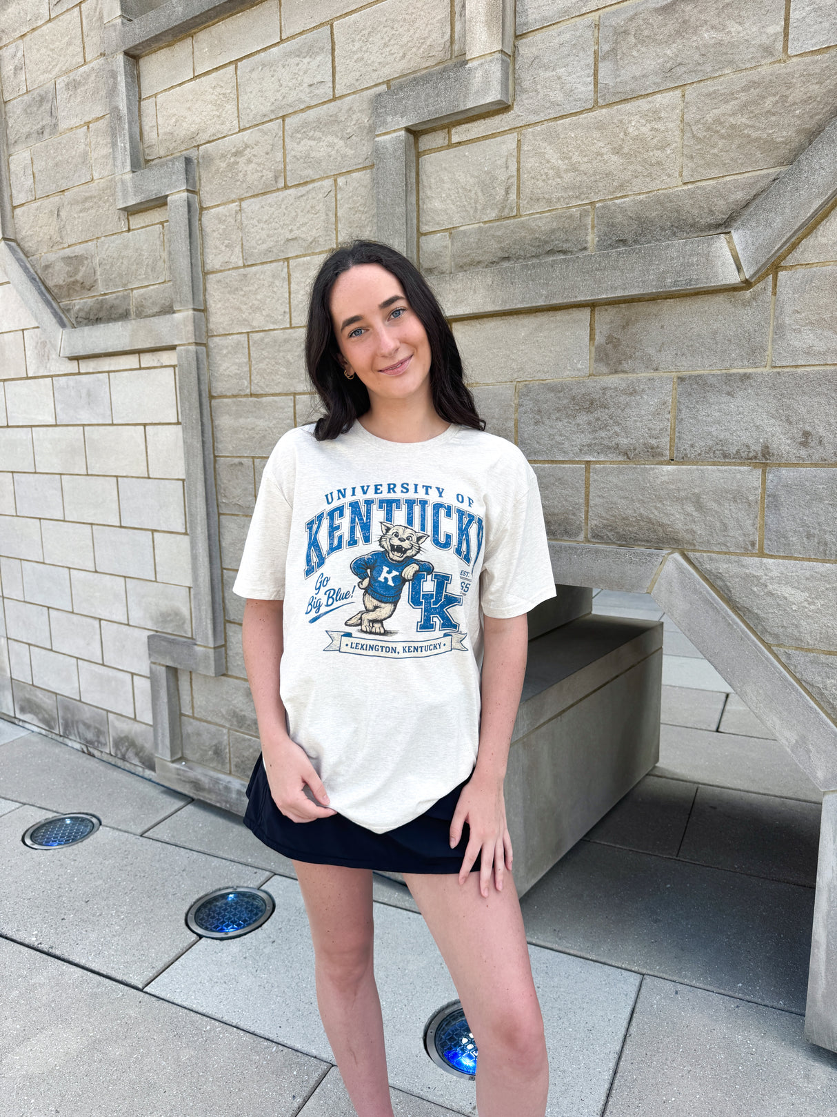 University of Kentucky Go Big Blue Cat Vintage T-Shirt